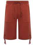 C.P. Company Men Bermuda Shorts Cargo Raised Fleece Brown