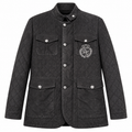 Dolce & Gabbana Men Jacket Quilted Agnello Black