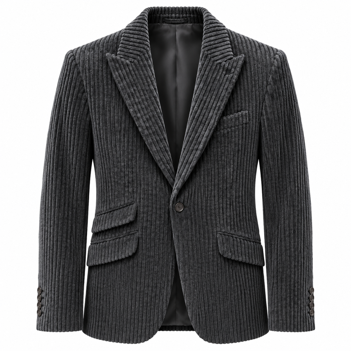 Dolce & Gabbana Men Jacket Velvet Coste Black