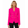 Balmain Women Jacket Double-Breasted Fuchsia