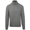 Malo Men Turtleneck Trecce Calamita Grey