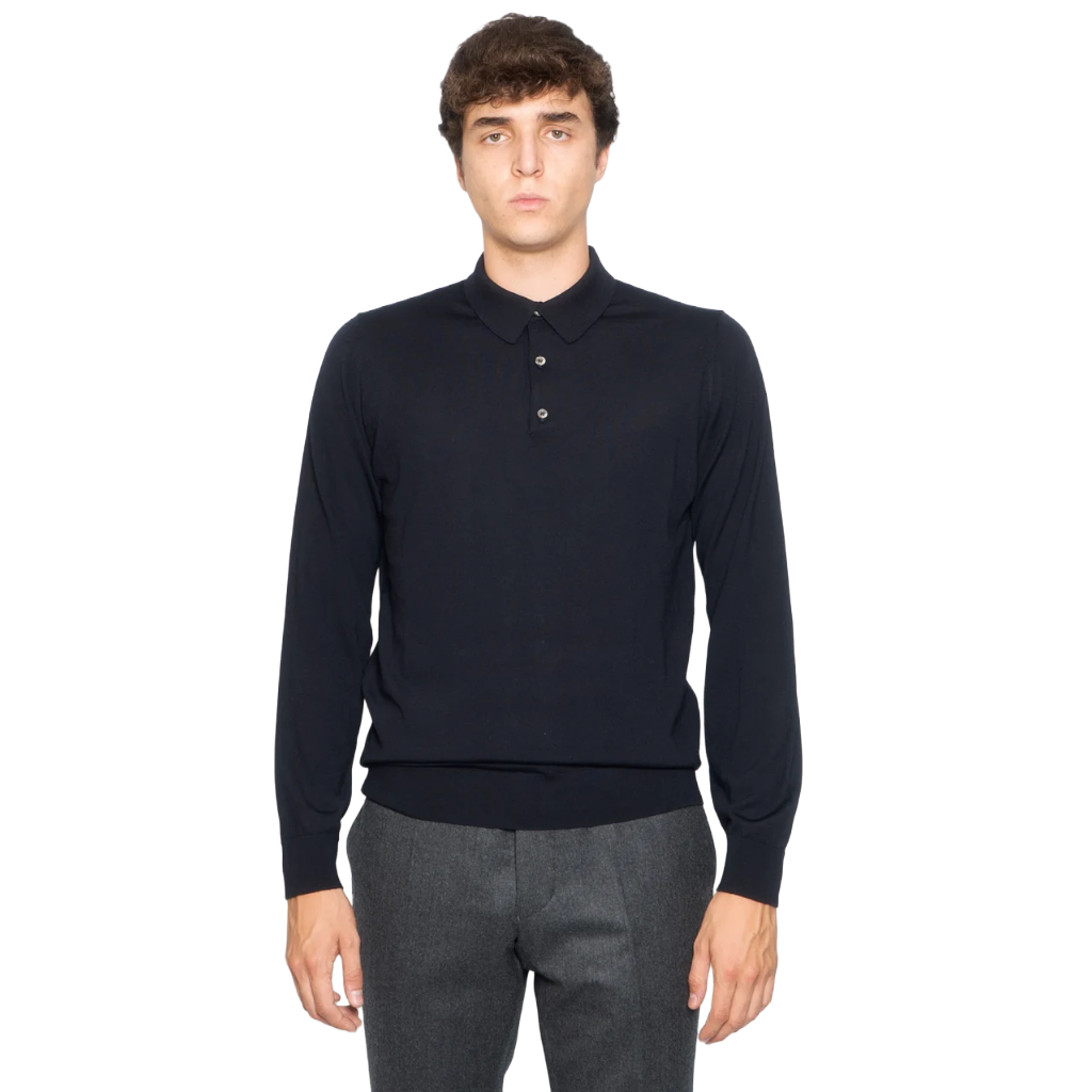 Alpha Studio Men Polo Sotto Jacket Blue
