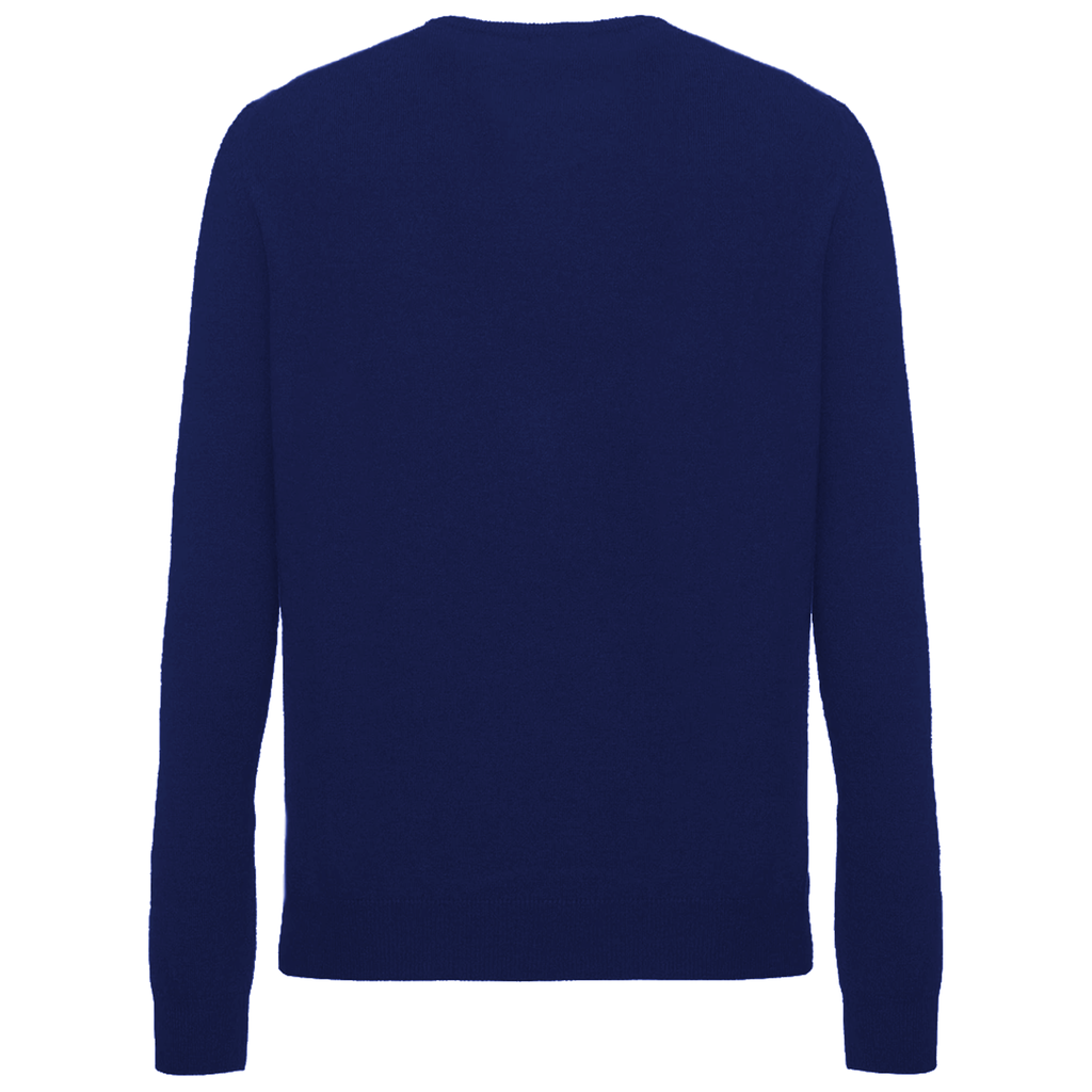 Malo Men Crew Neck Cashmere Navy Sweaters Blue