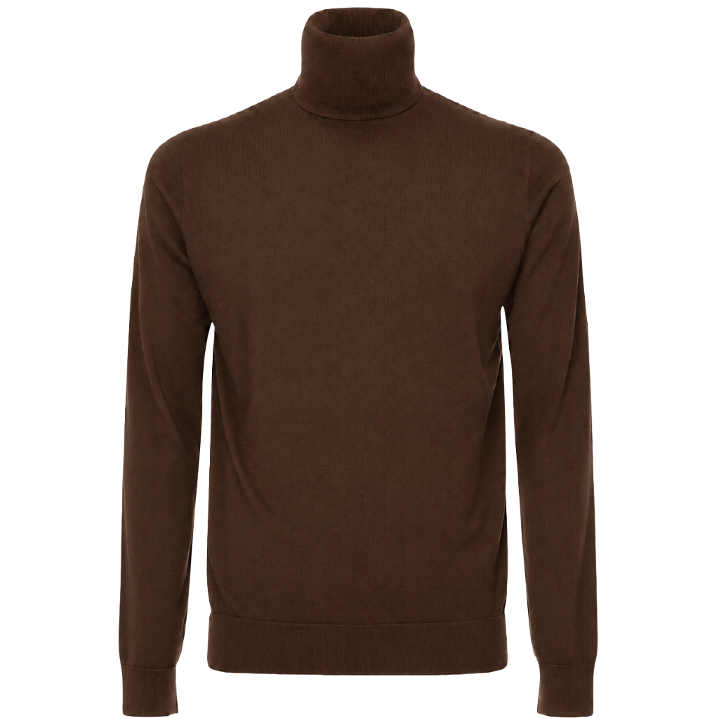 Alpha Studio Men Knit Ciclista Silk Cashmere Brown