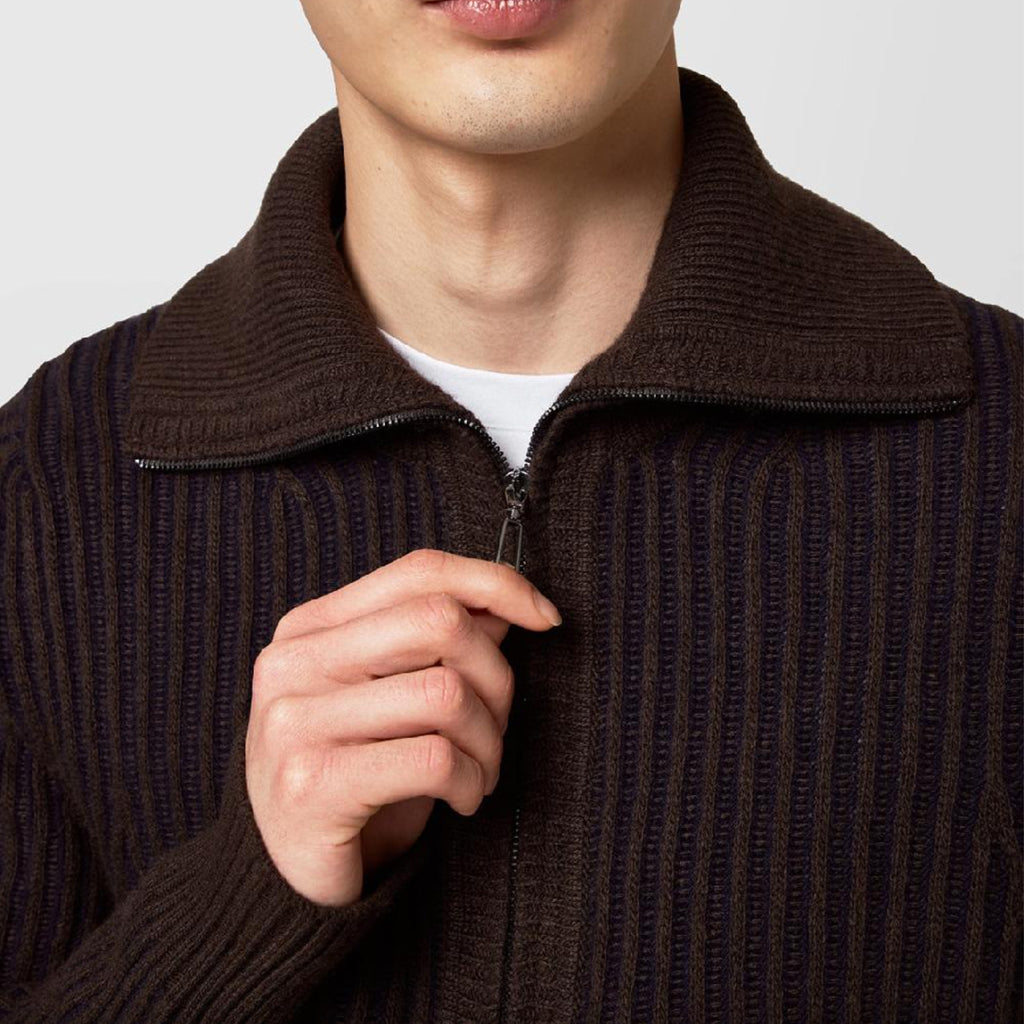 Alpha Studio Men Vanisè Turtleneck Sweater Brown