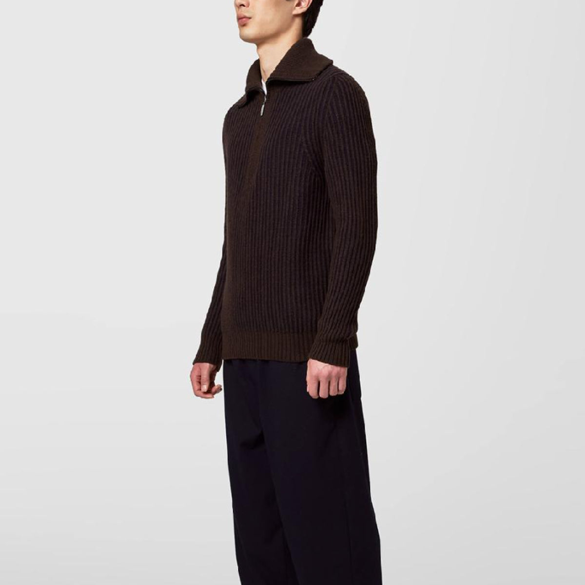 Alpha Studio Men Vanisè Turtleneck Sweater Brown