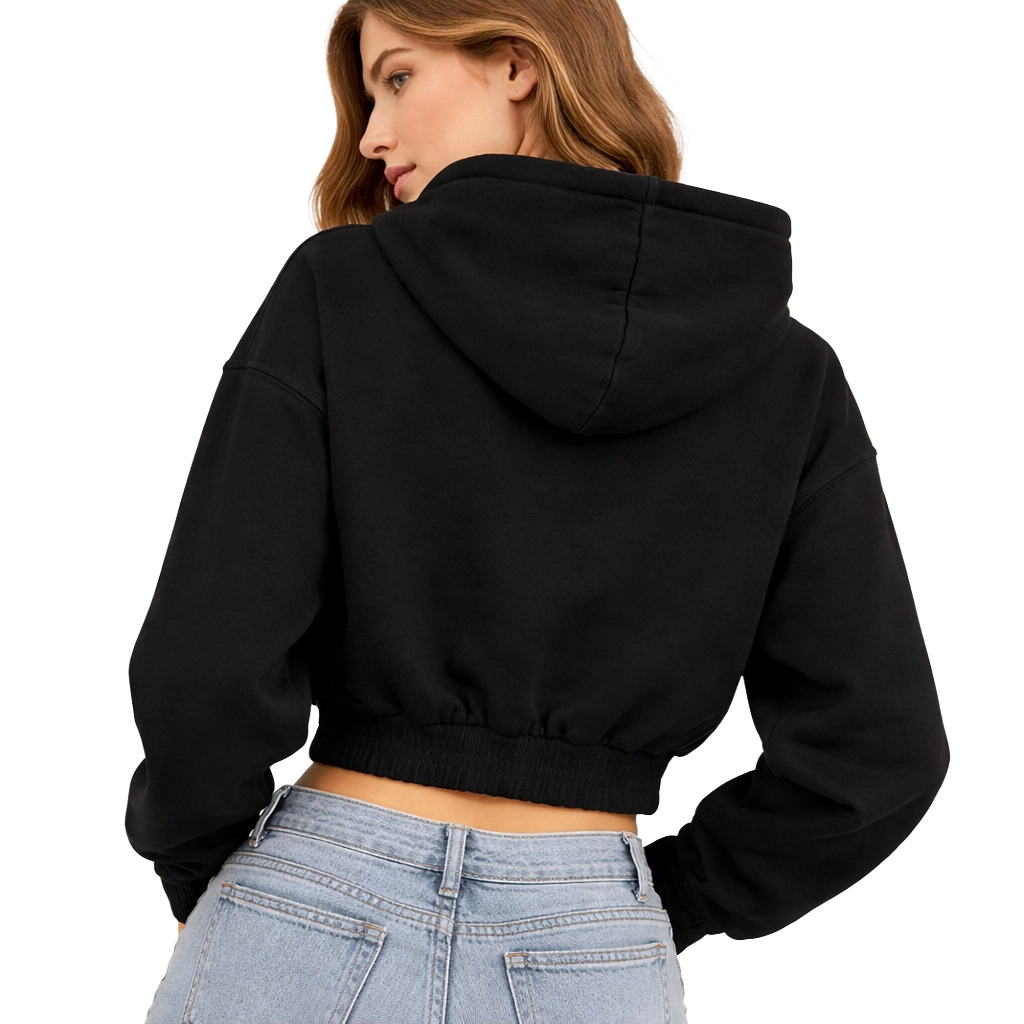 Comme Des Fuckdown Women Sweatshirt Short Black
