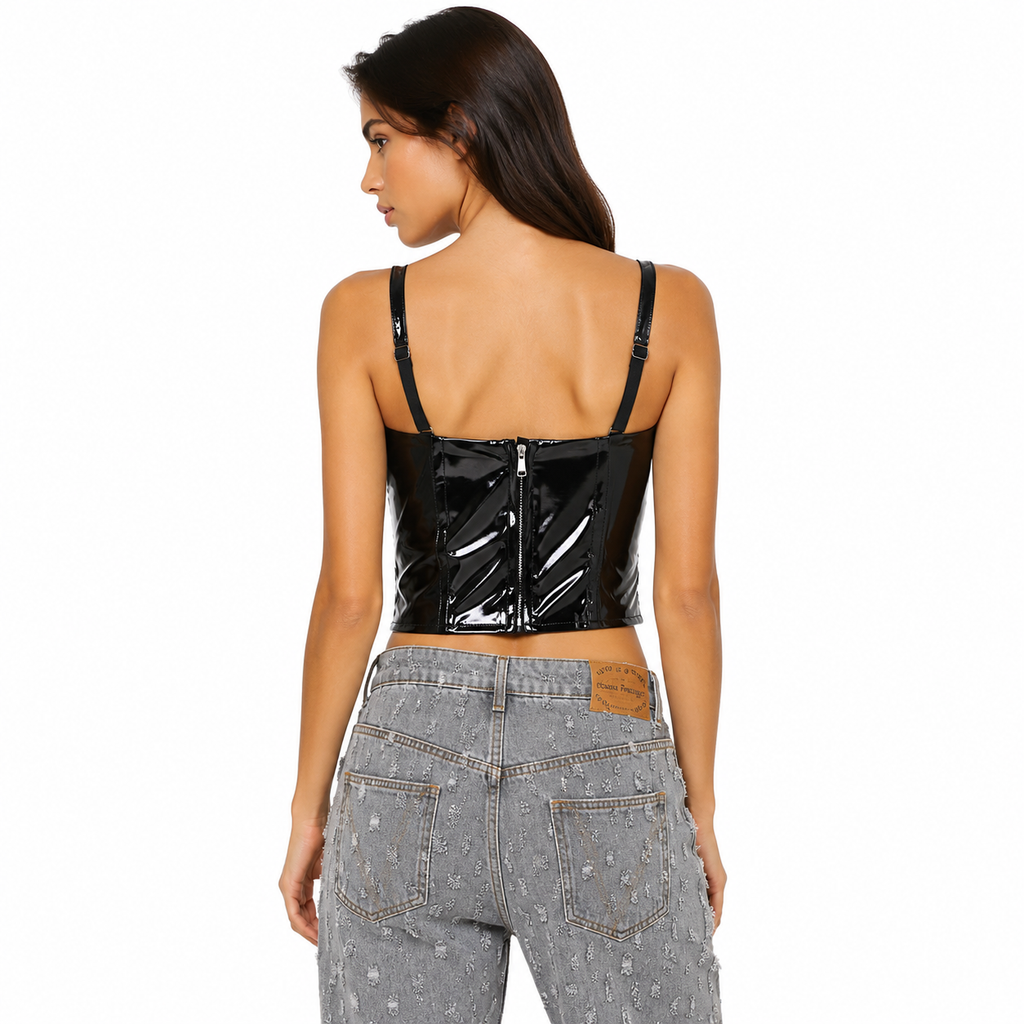 Patrizia Pepe Women Top Glossy Black