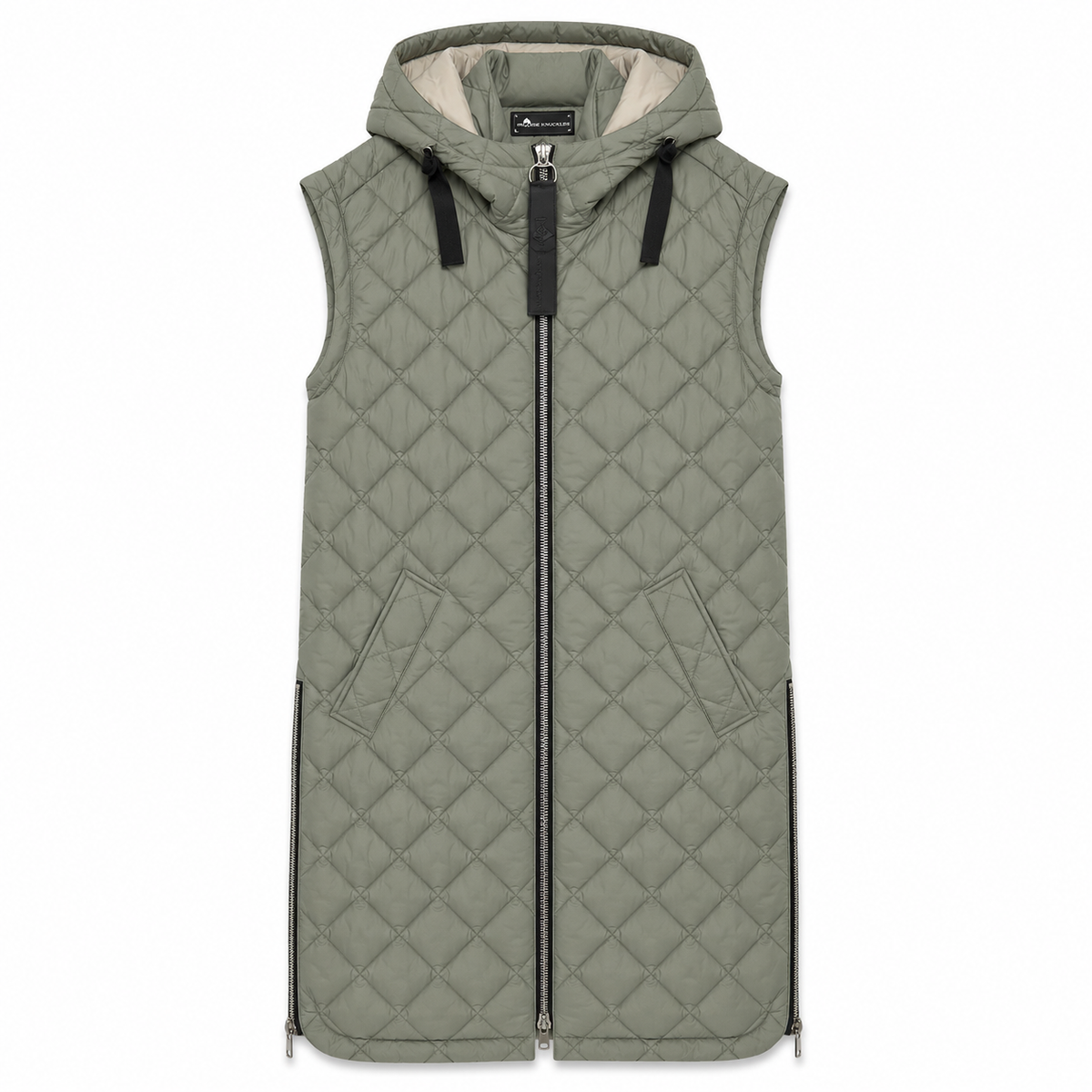 Moose knuckles Women Sleeveless Long Vest Green