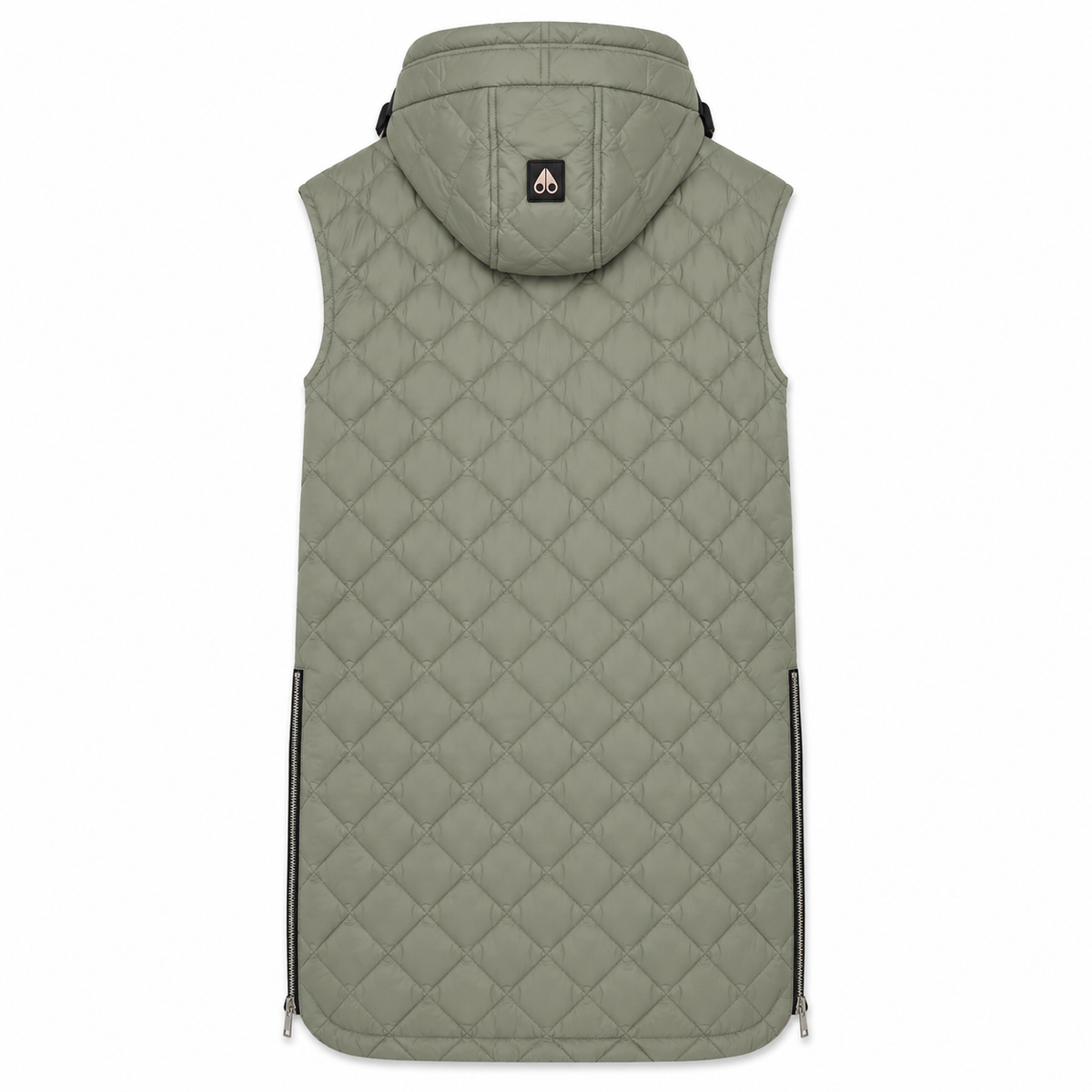 Moose knuckles Women Sleeveless Long Vest Green