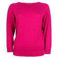 Alpha Studio Women Knit Semibarca Magenta Fuchsia