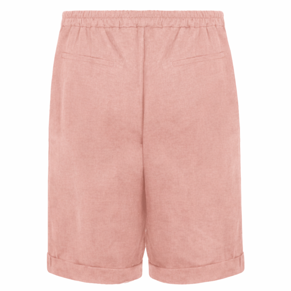 Alpha Studio Men Bermuda Shorts Linen Navetta Pink