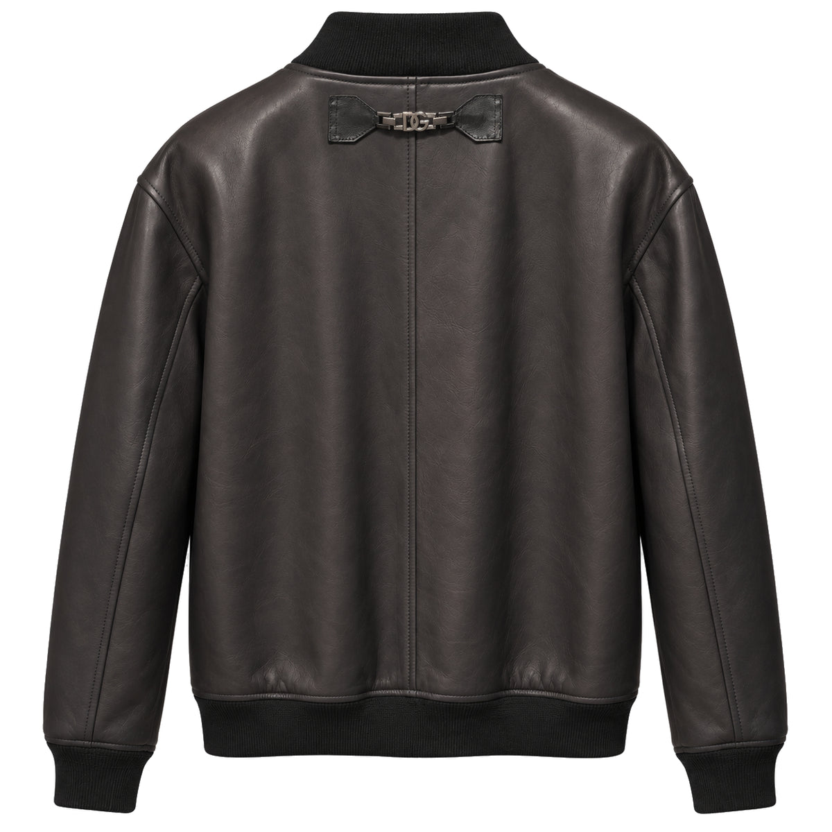 Dolce & Gabbana Men Bomber Leather Black