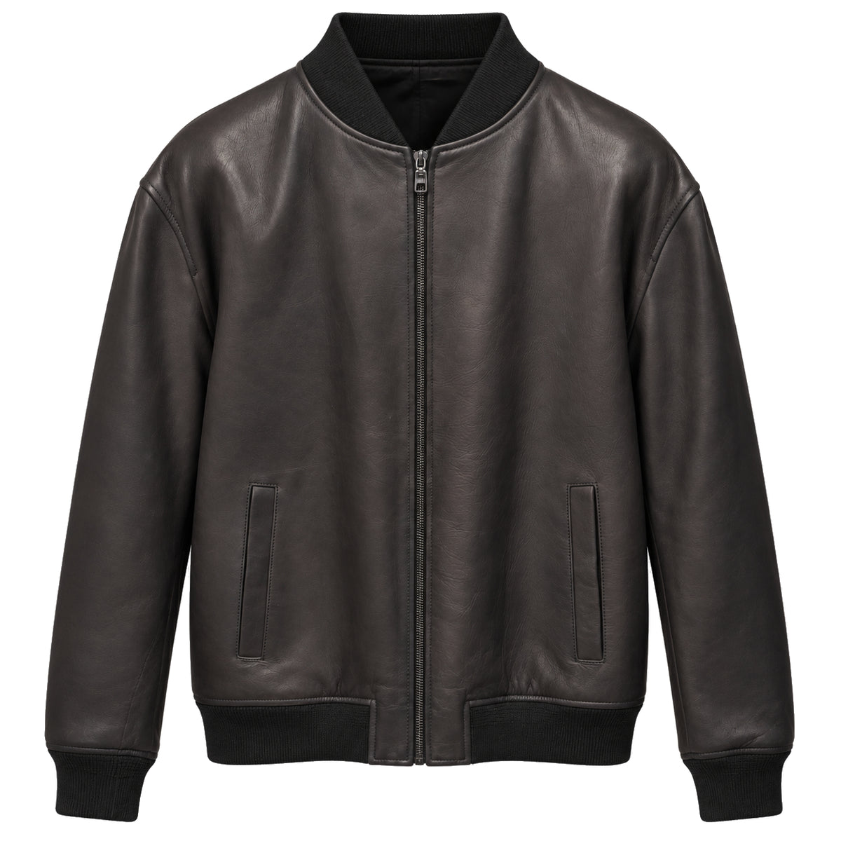Dolce & Gabbana Men Bomber Leather Black