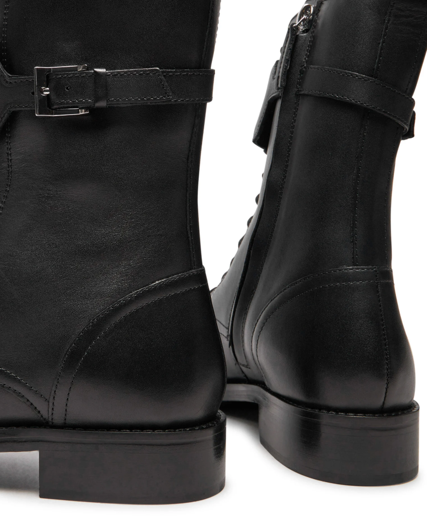 Patrizia Pepe Women Stivaletti Leather Ankle Boots Black