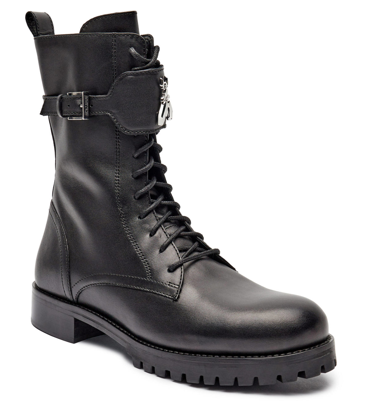 Patrizia Pepe Women Stivaletti Leather Ankle Boots Black
