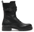 Patrizia Pepe Women Stivaletti Leather Ankle Boots Black