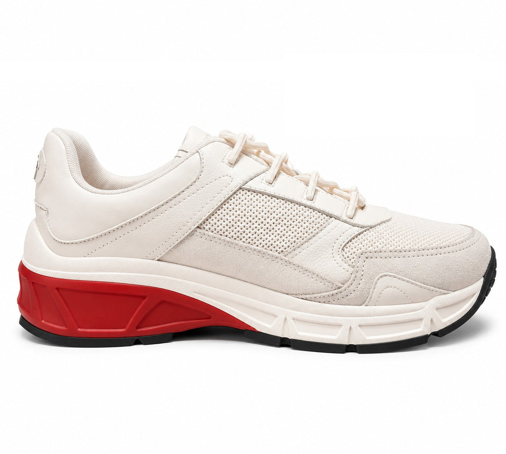Emporio Armani Men Sneakers Calf Mesh White