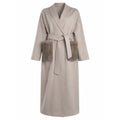 Loro Piana Fabric Women Coat Long Quilted Beige