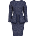 Elisabetta Franchi Women Dress Raw Edge Blue