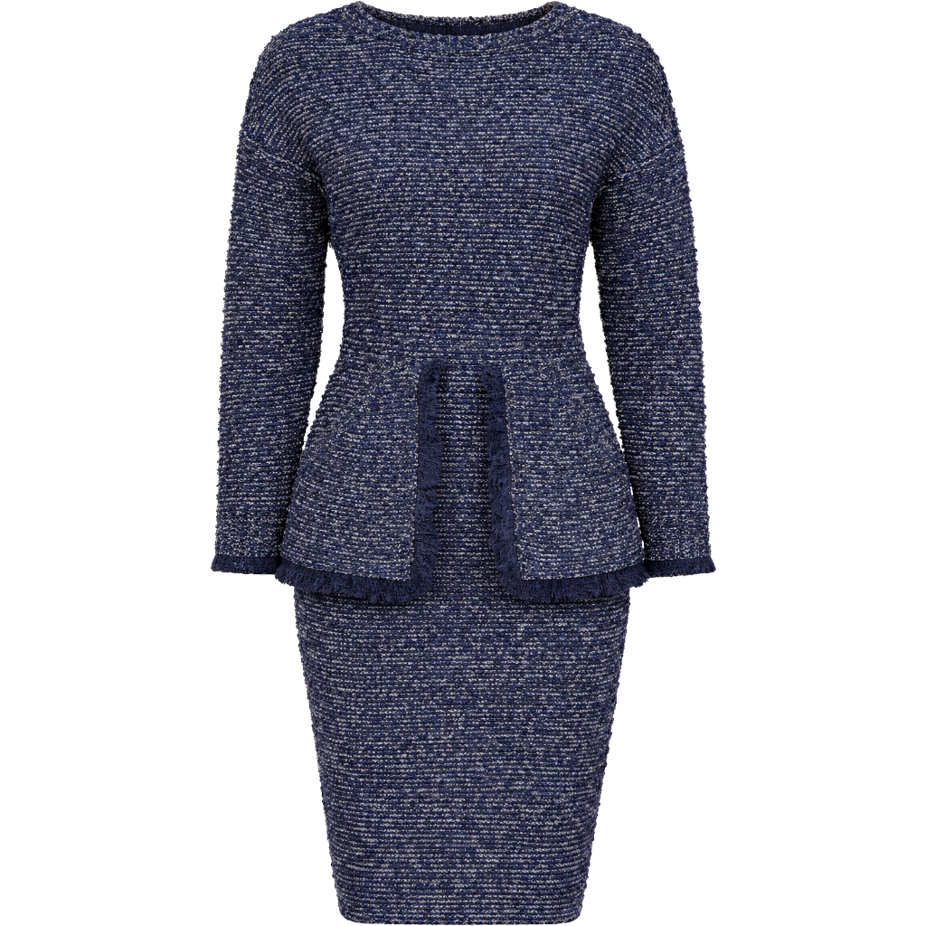 Elisabetta Franchi Women Dress Raw Edge Blue
