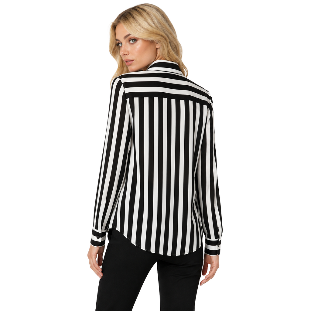 Dolce & Gabbana Women Shirt Strisce Verticali White