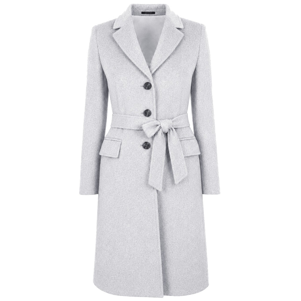 Loro Piana Fabric Women Coat Ghiaccio Ice