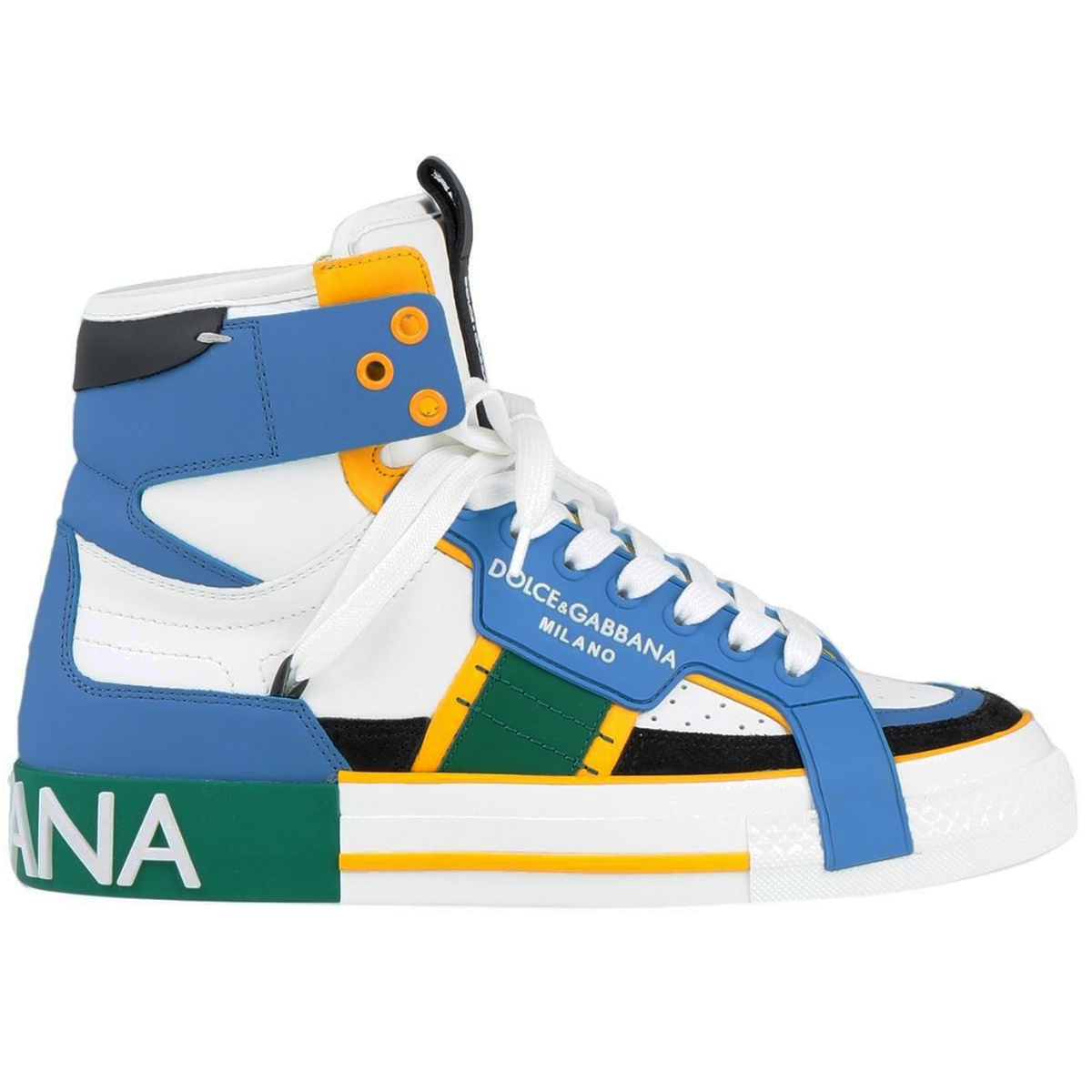 Dolce & Gabbana Women Sneakers Leather Nappata Multicolor