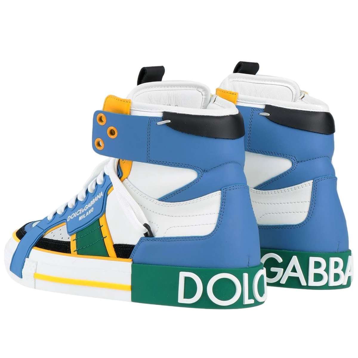 Dolce & Gabbana Women Sneakers Leather Nappata Multicolor