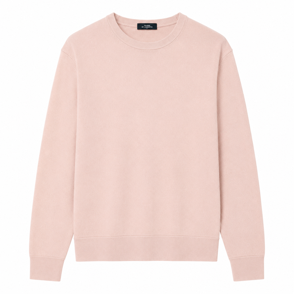 Alpha Studio Men Knit Sleeve Long Pink
