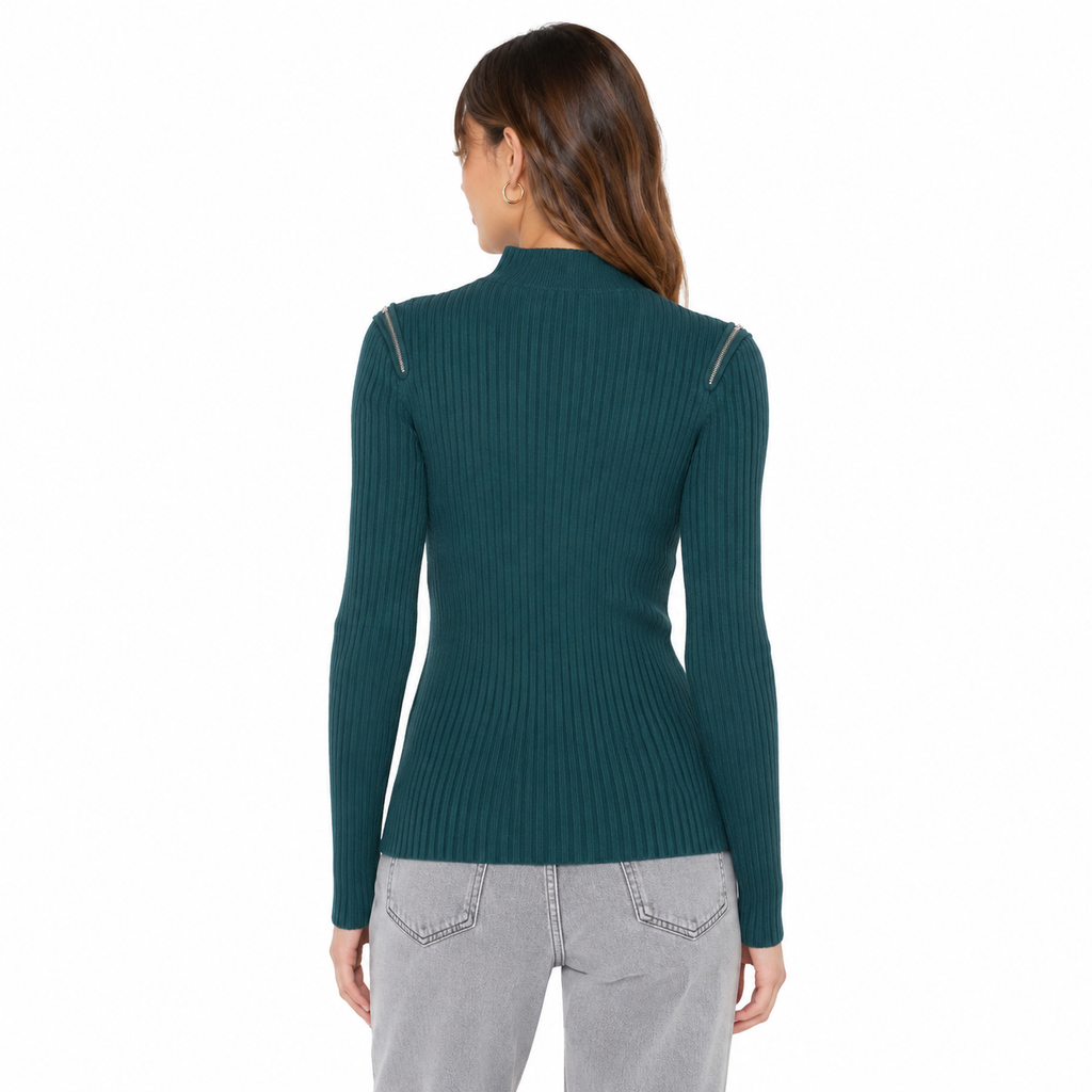 Patrizia Pepe Women Knit High Neck Green