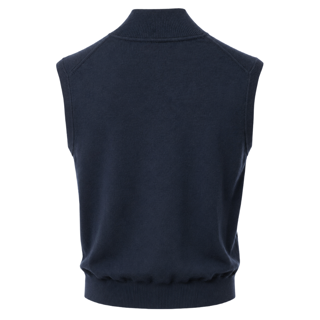 Alpha Studio Men Vest Zip Merinos Blue