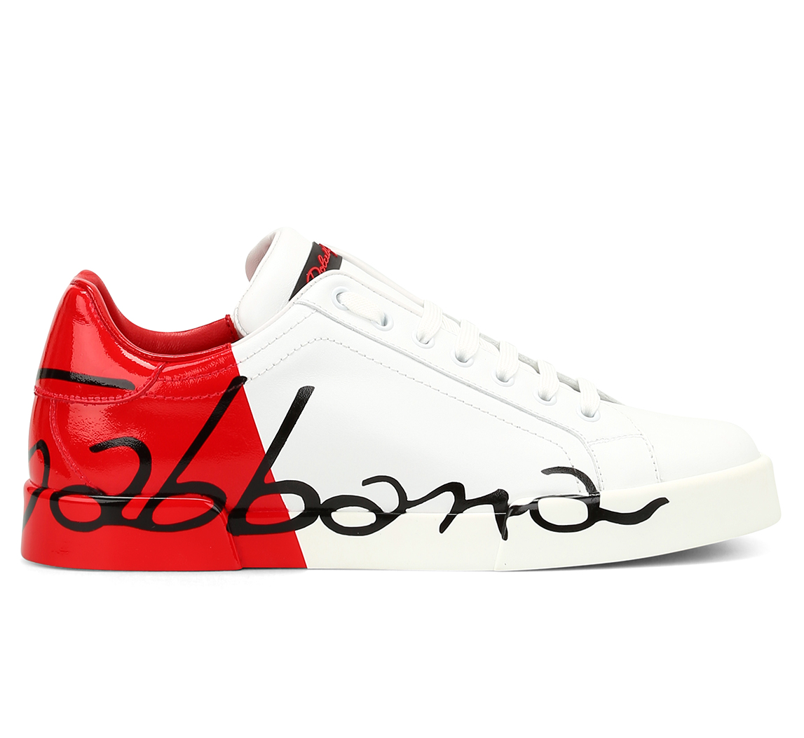Dolce & Gabbana Women Sneakers Patent Leather Red