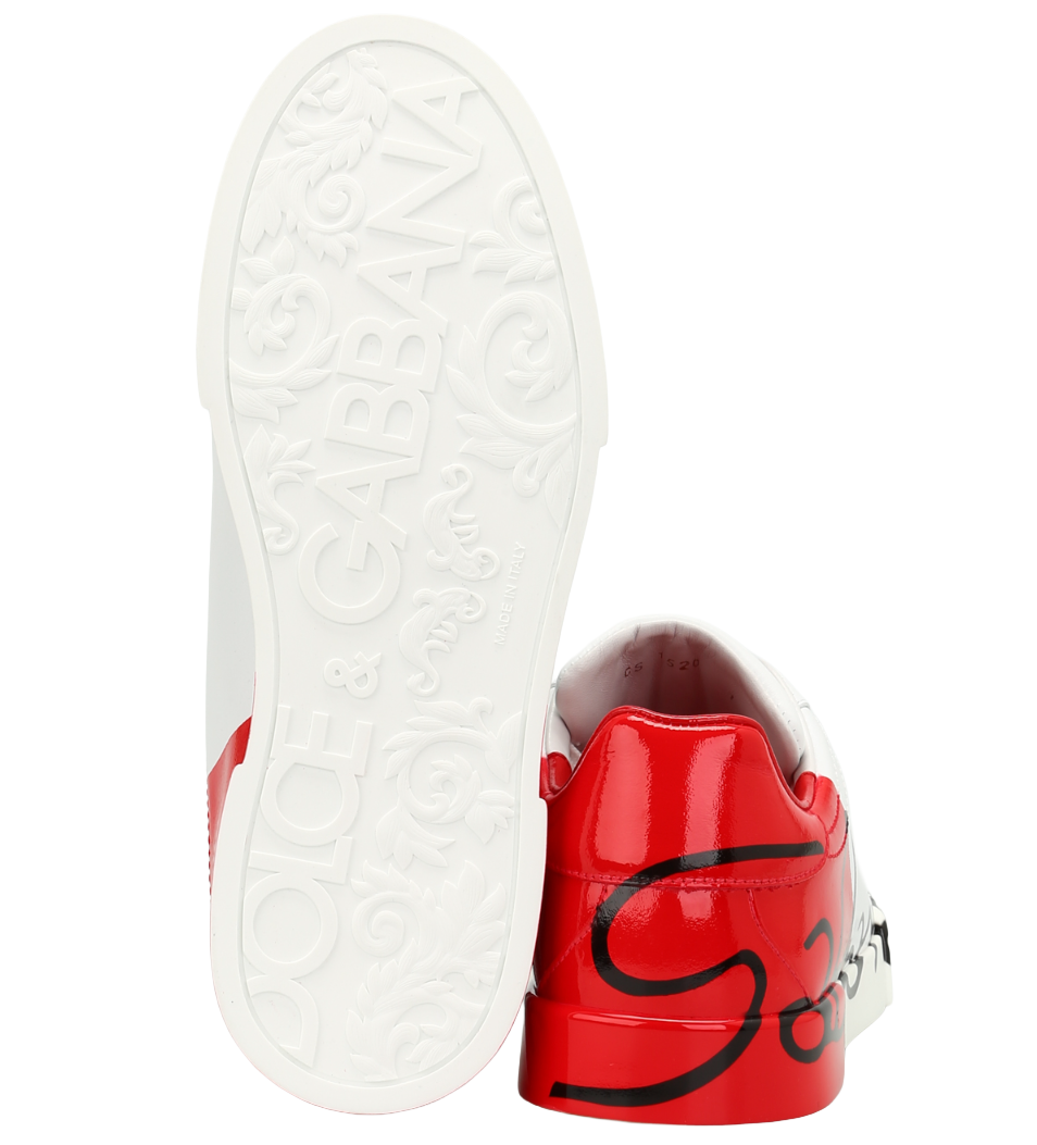 Dolce & Gabbana Women Sneakers Patent Leather Red