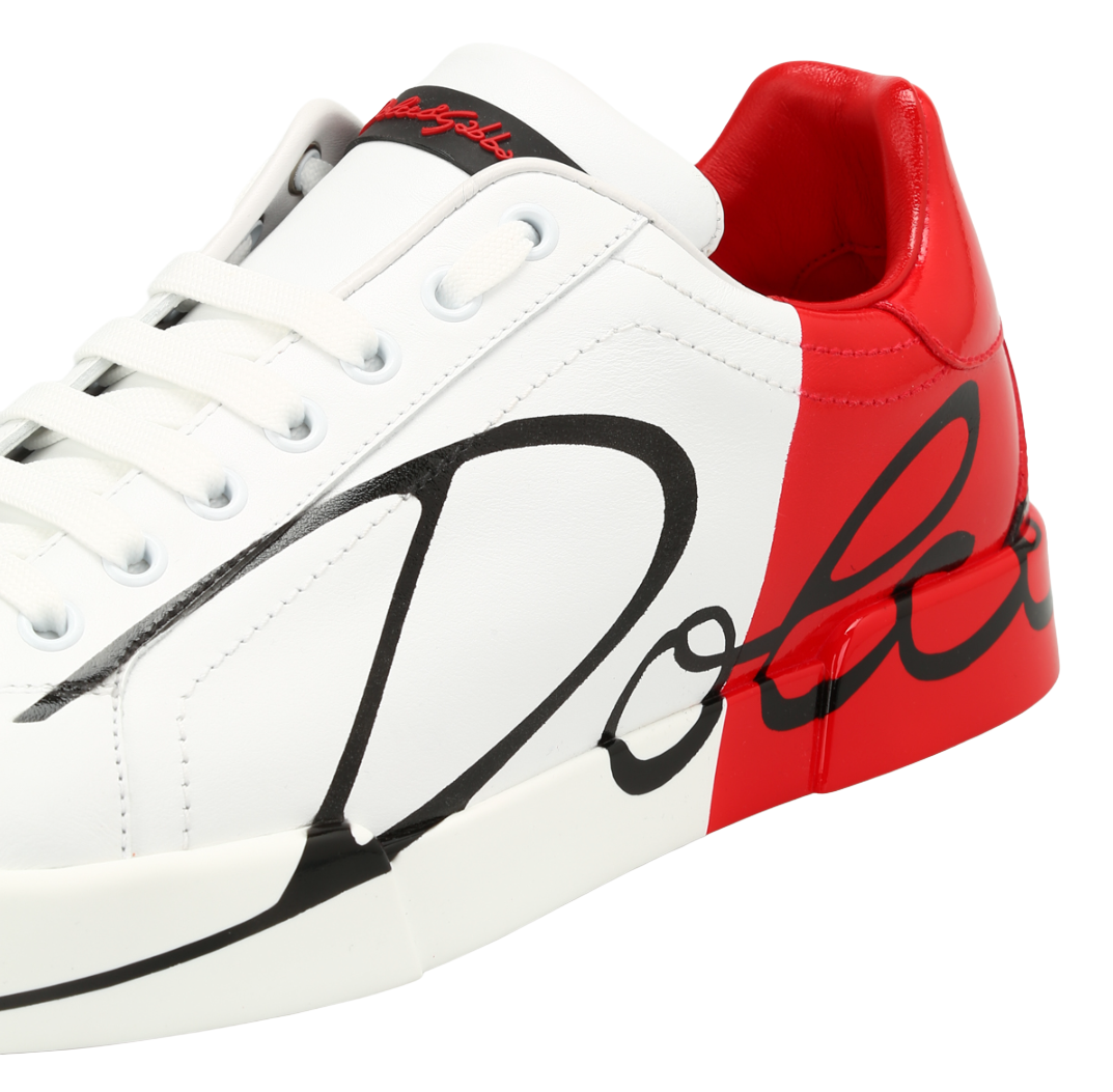 Dolce & Gabbana Women Sneakers Patent Leather Red