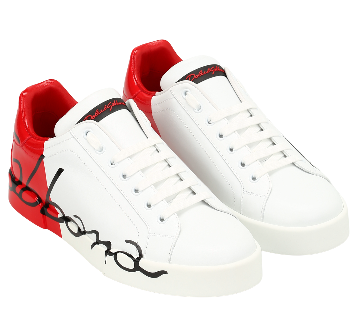 Dolce & Gabbana Women Sneakers Patent Leather Red