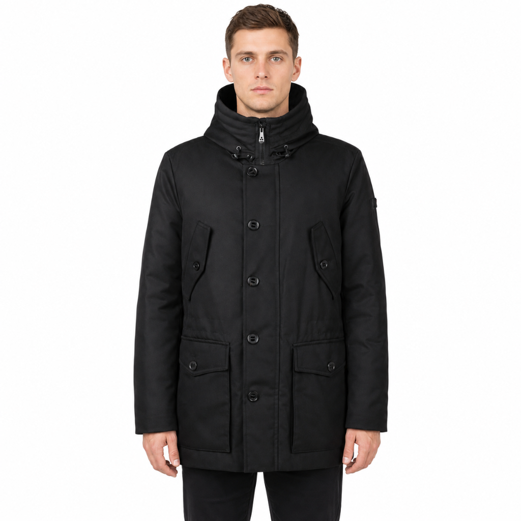 Peuterey Men Down Jacket Zoan Black