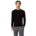 Alpha Studio Men Crew Neck Sella Merino Sweaters Black
