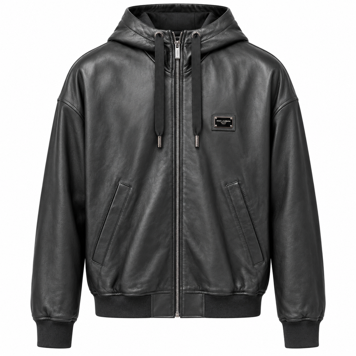 Dolce & Gabbana Men Jacket Leather Black