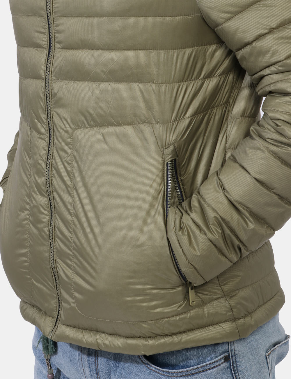 Yes Zee Men Down Jacket Leggero Green