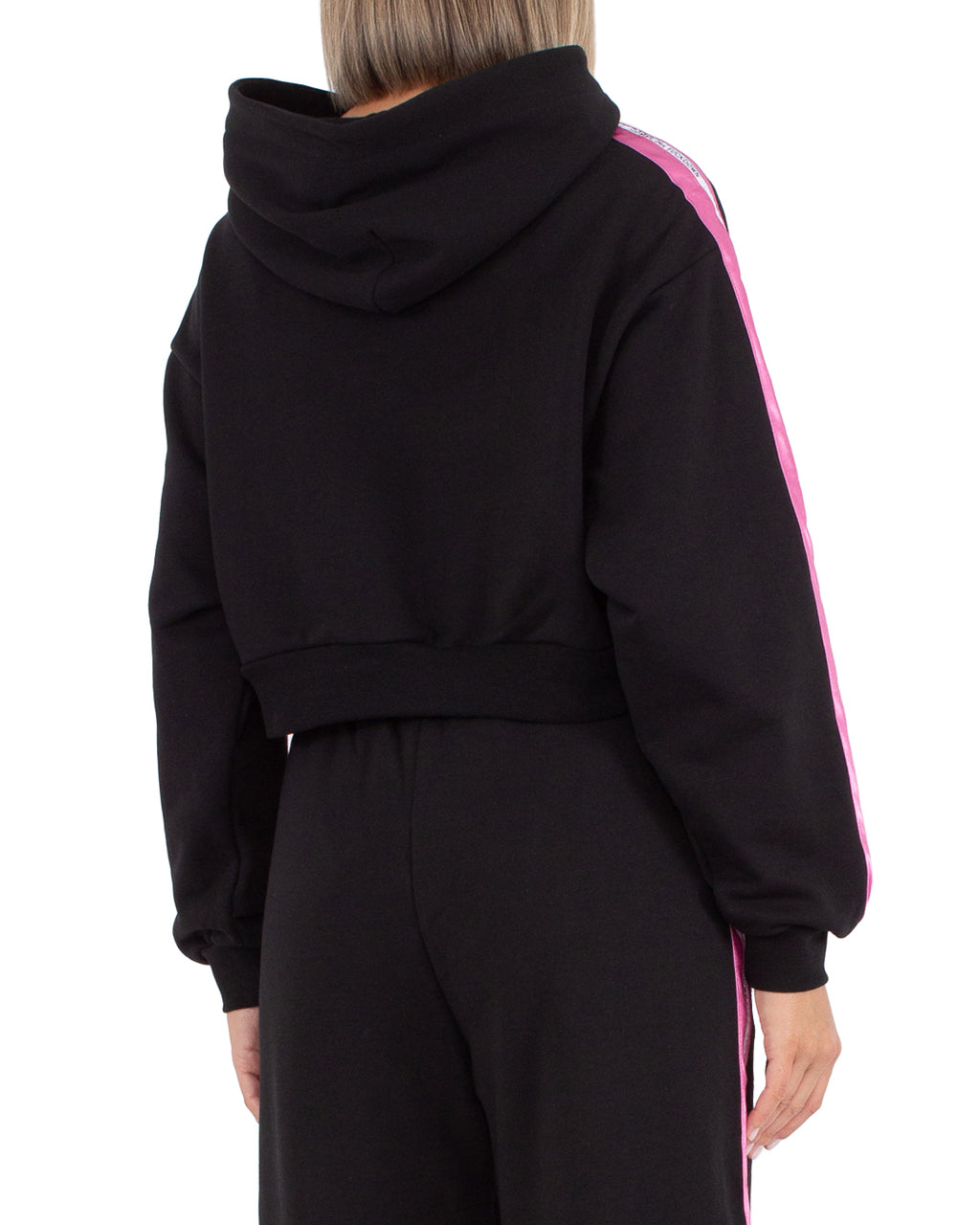 Comme Des Fuckdown Women Sweatshirt Short Hooded Black