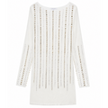Patrizia Pepe Women Dress Tulle Strass White