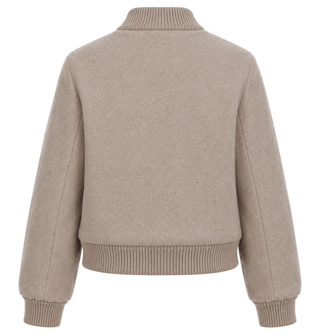 Loro Piana Fabric Women Bomber Beige