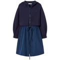 Twinset Women Parka Tessuto Scuba Taffetà Blue