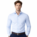 Bagutta Men Shirt Brando Neck Italiano Light Blue