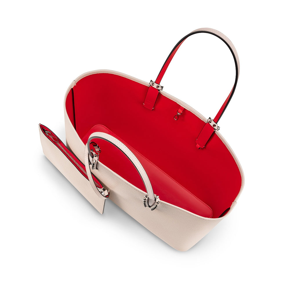 Christian Louboutin Women Cabata Large Leche Handbags Beige