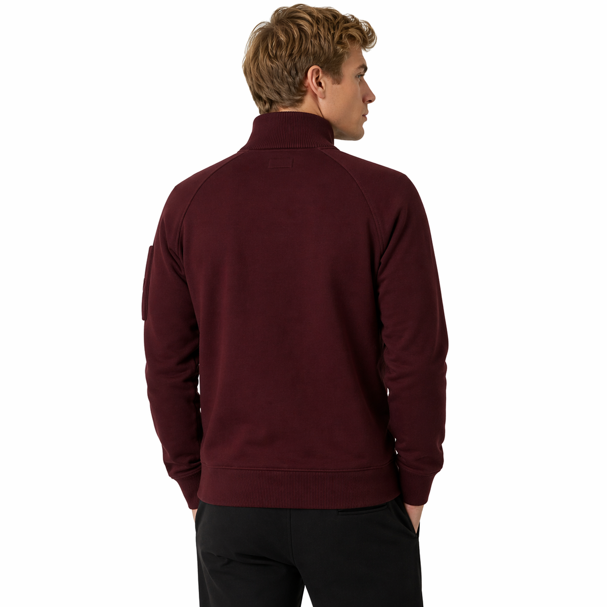 C.P. Company Men Knit Polo Collar Red