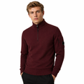 C.P. Company Men Knit Polo Collar Red