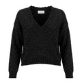 anna molinari Women Knit Bouclè V-Neck Black
