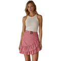Balmain Women Skirt Quadretti Red